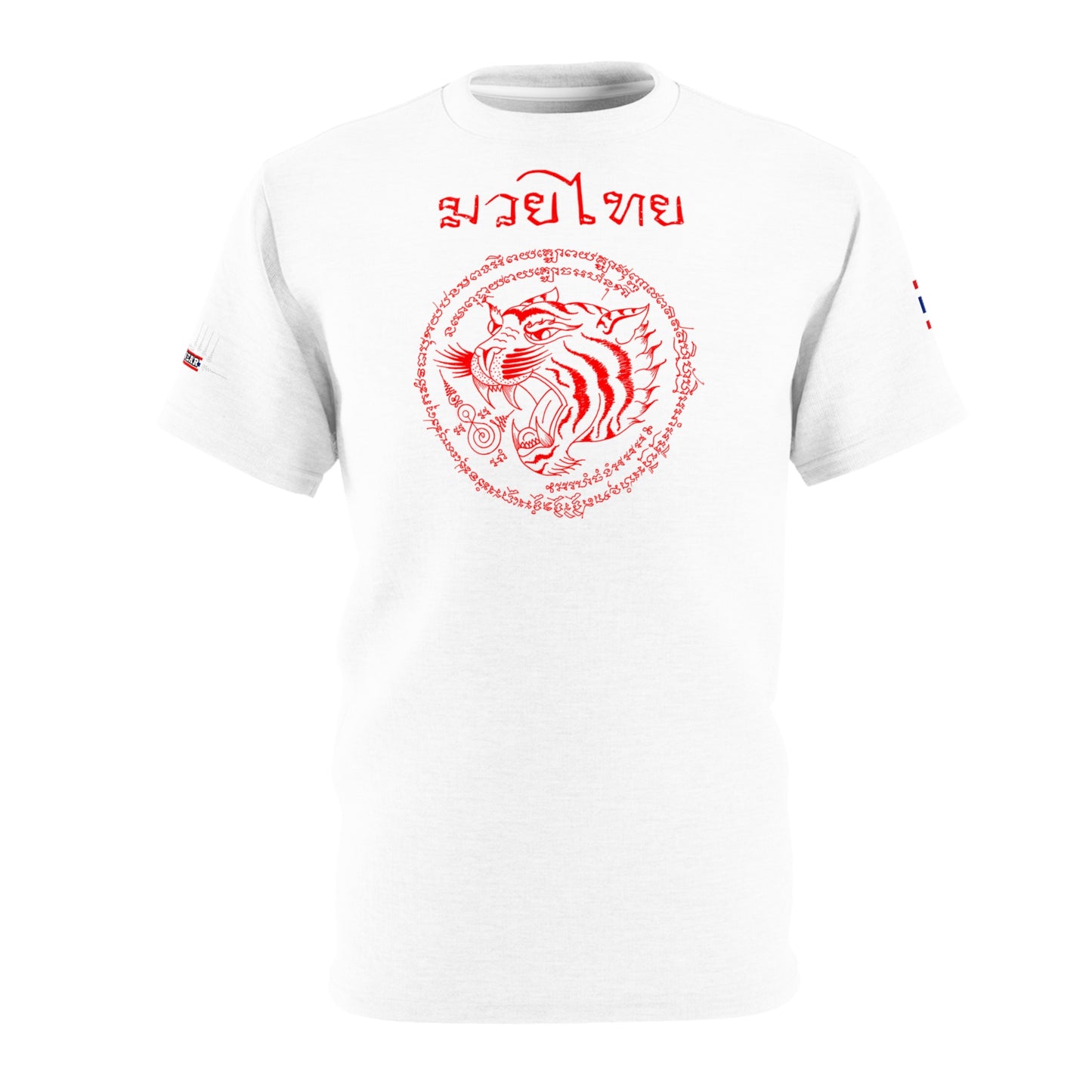 Twin Tigers Sak Yant - Premium Tee (White/Red)