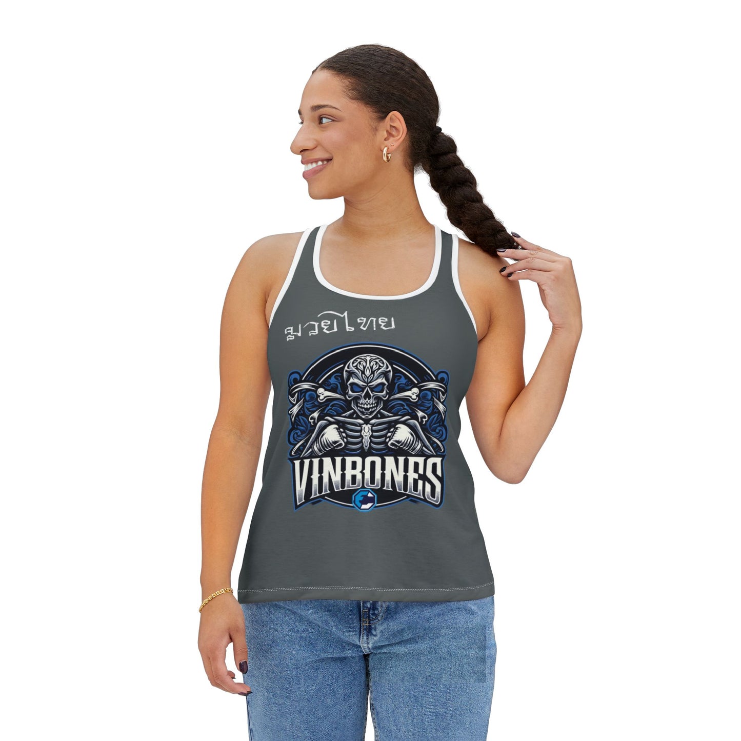 Vinny "Vinbones" Melillo - Premium Women's Tank (Dark Gray)