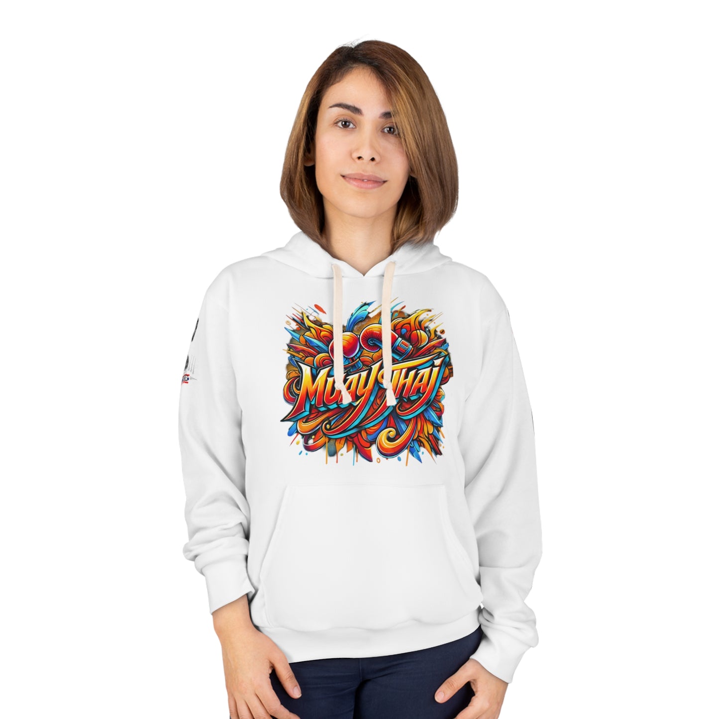 Muay Thai Fury - Premium Hoodie (White)