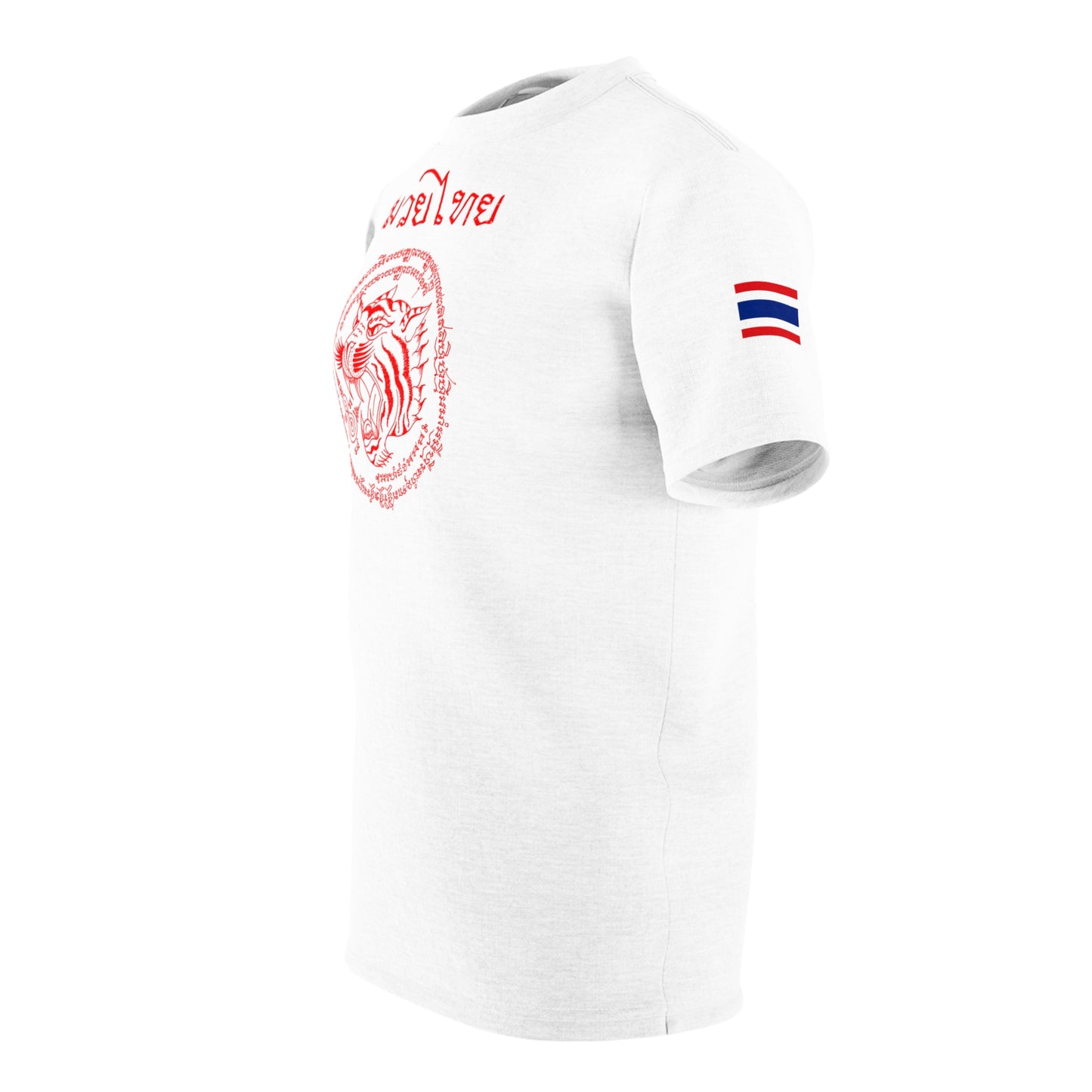 Twin Tigers Sak Yant - Premium Tee (White/Red)