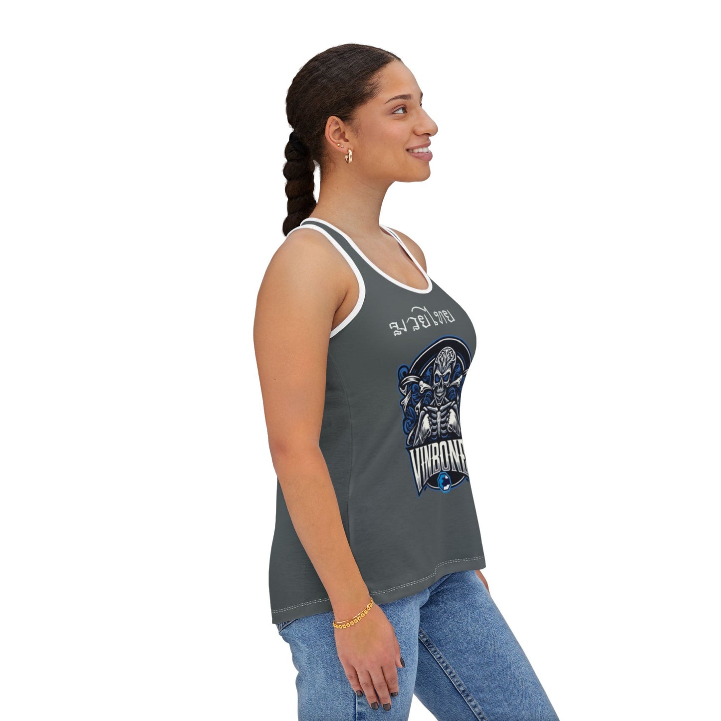 Vinny "Vinbones" Melillo - Premium Women's Tank (Dark Gray)