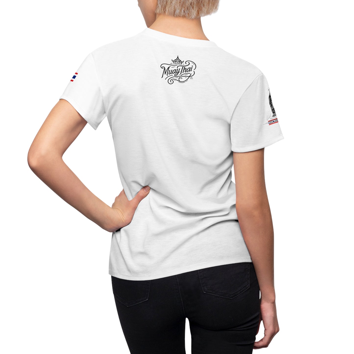 Muay Thai Signature - Premium Women's Tee (White)