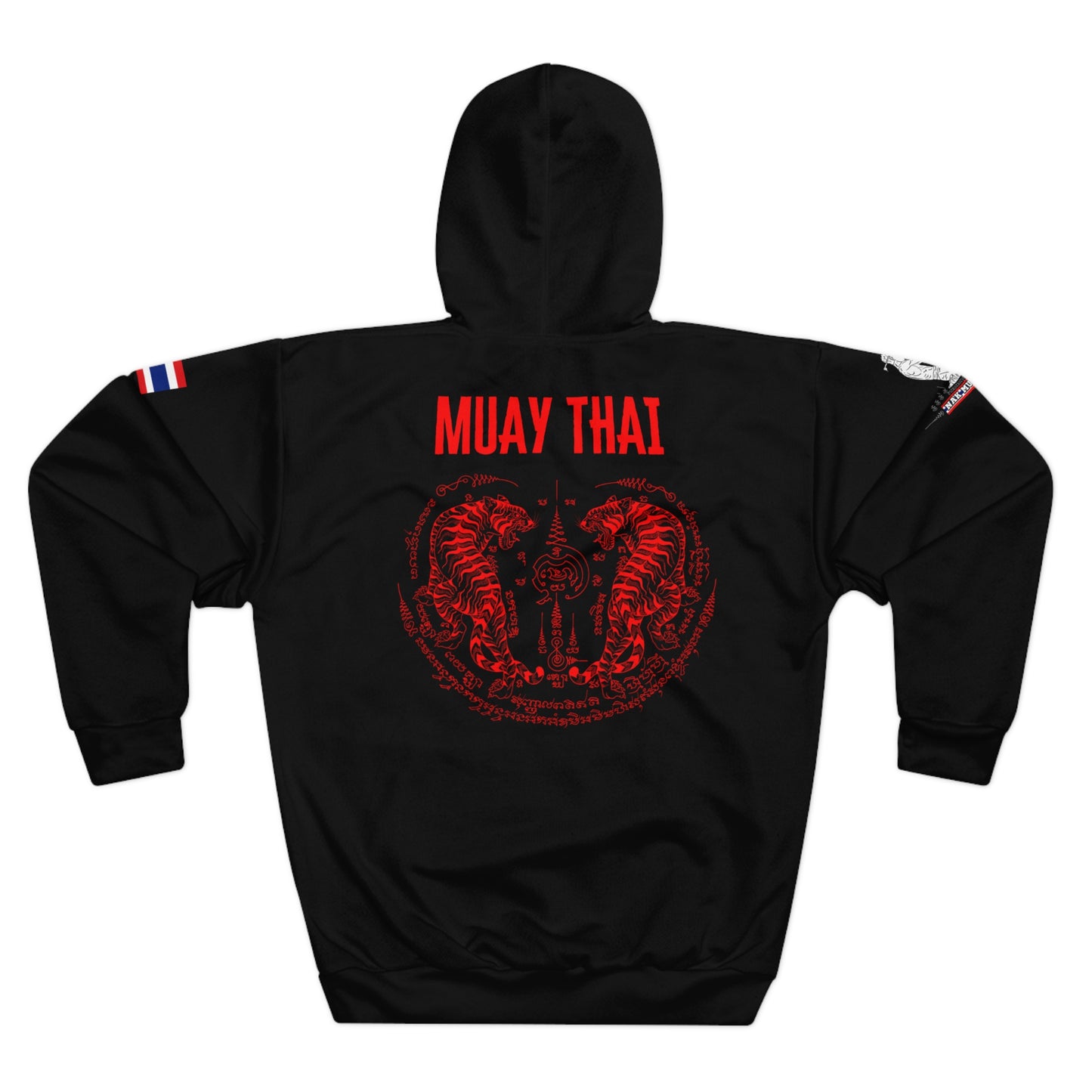 Twin Tigers Sak Yant - Premium Hoodie (Black/Red)