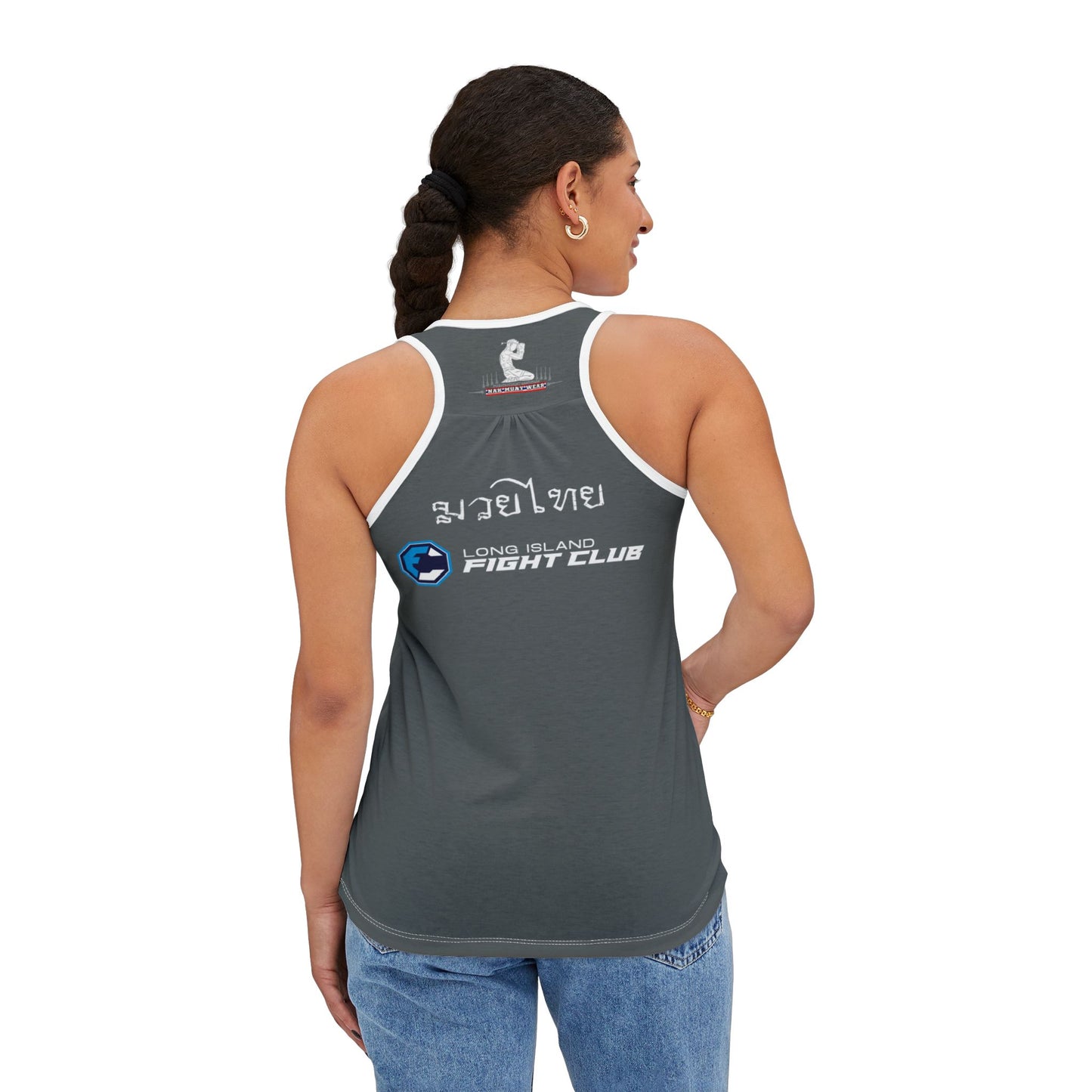 Annika Kahl - Premium Women's Racerback Tank (Dark Gray)