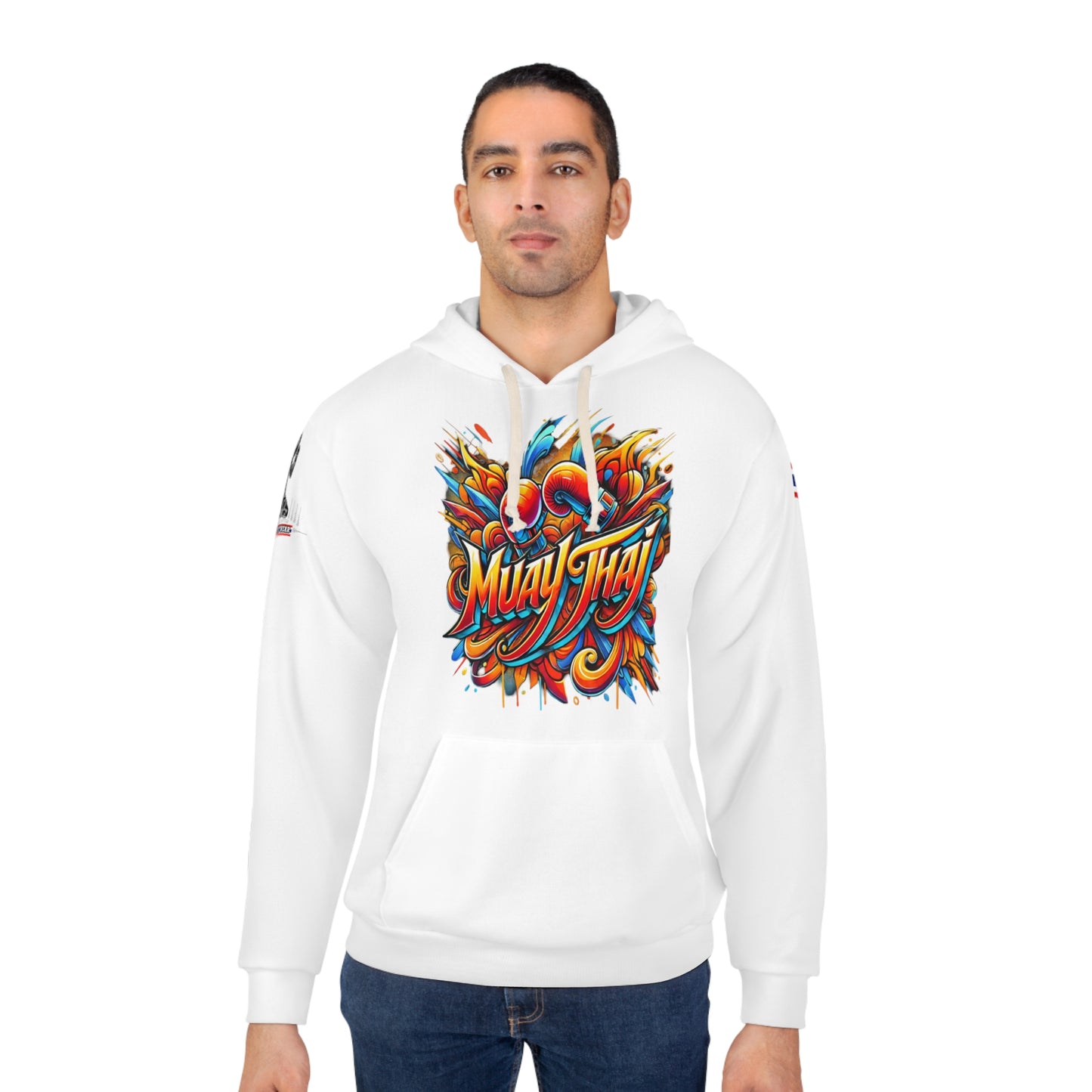 Muay Thai Fury - Premium Hoodie (White)