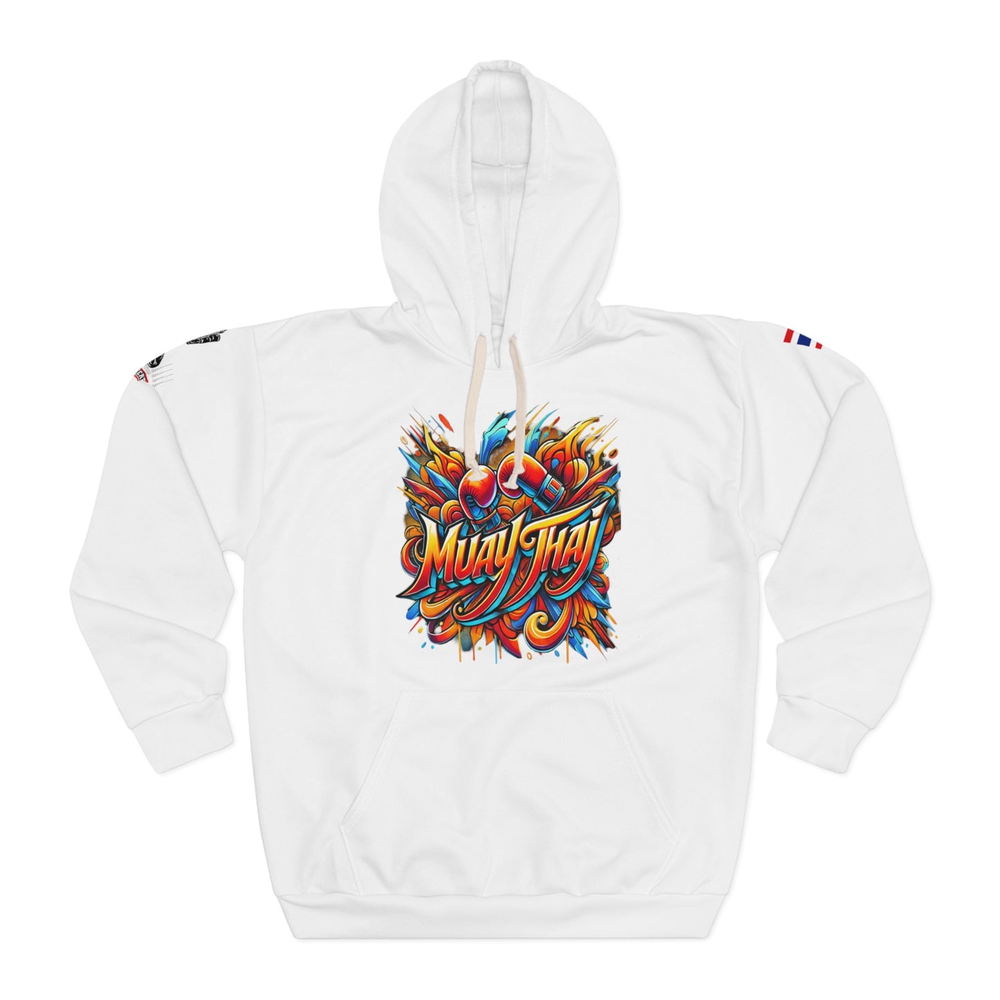 Muay Thai Fury - Premium Hoodie (White)