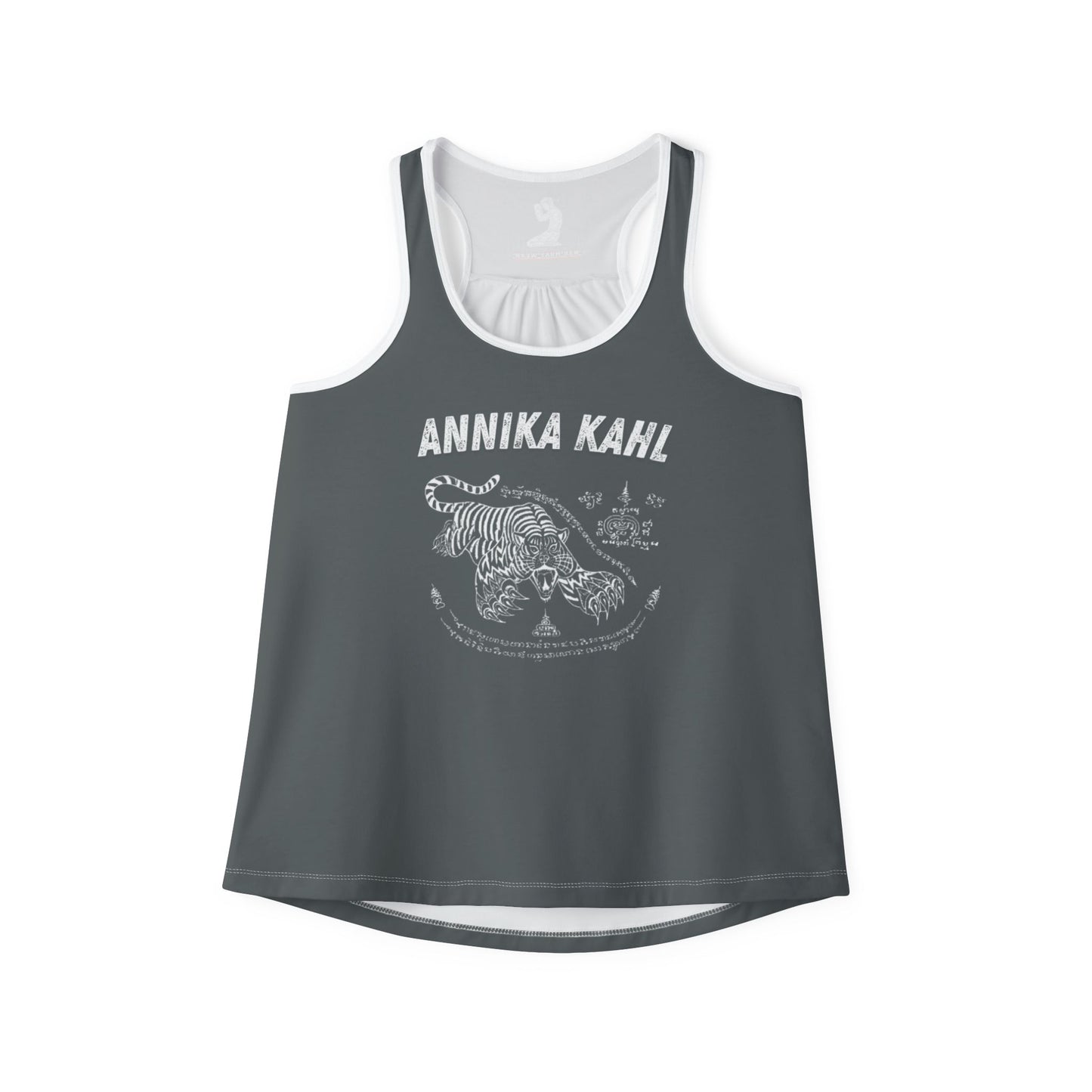 Annika Kahl - Premium Women's Racerback Tank (Dark Gray)