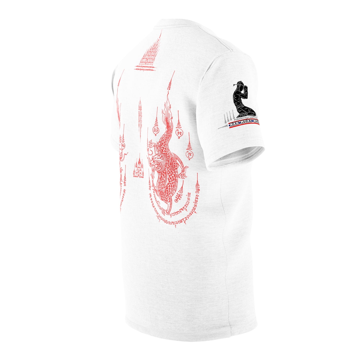 Double Dragon Sak Yant - Premium Tee (White/Red)