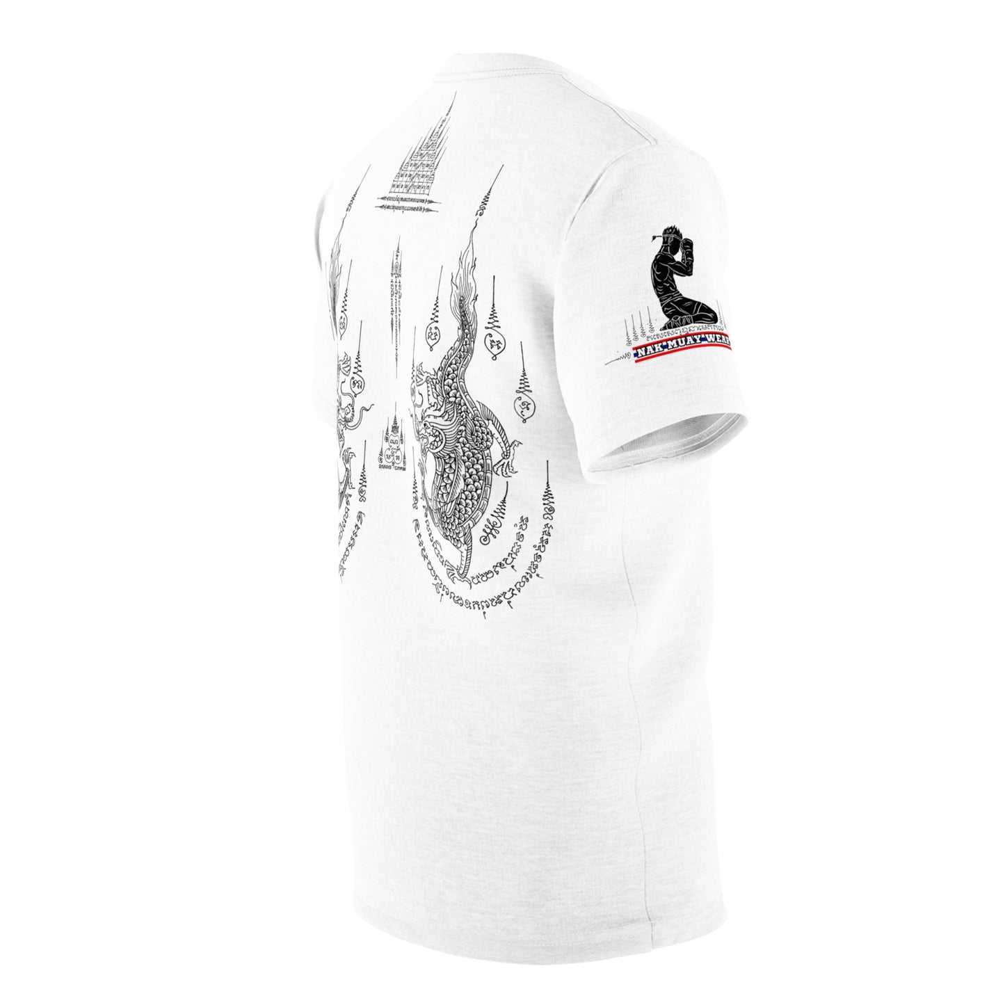 Double Dragon Sak Yant - Premium Tee (White/Black)