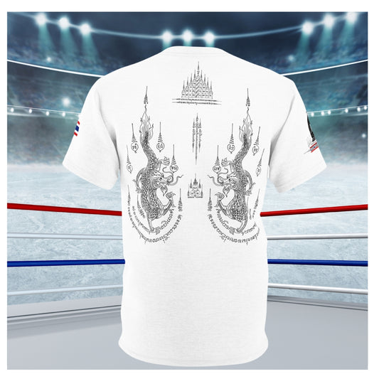 Double Dragon Sak Yant - Premium Tee (White/Black)