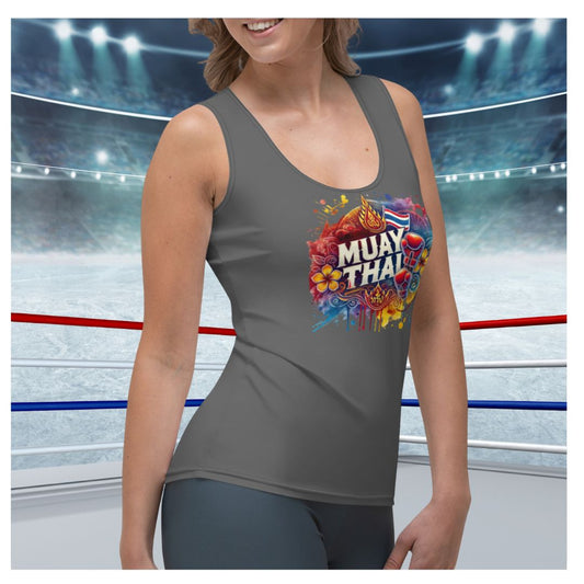 Essence of Muay Thai - Premium Women's Tank (Gray)