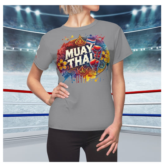 Essence of Muay Thai - Premium Women's Tee (GRAY)