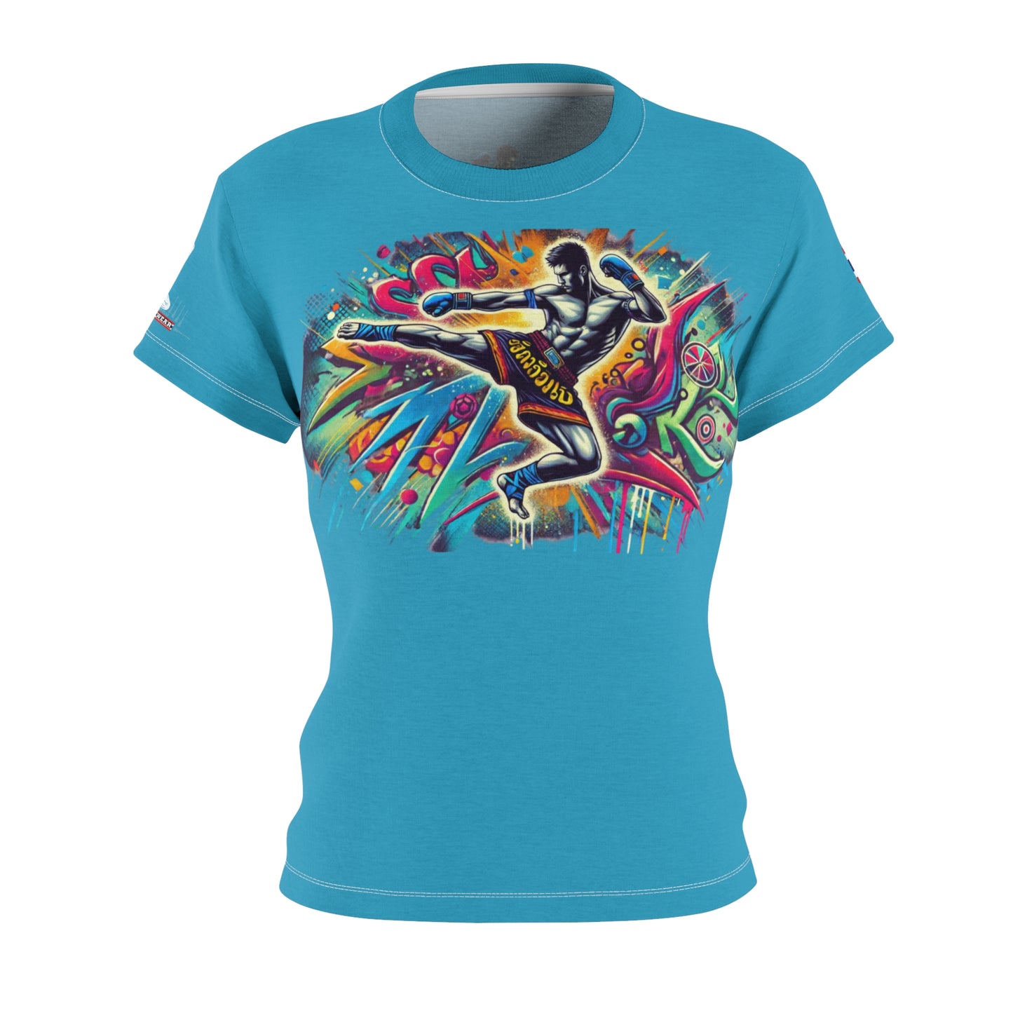 Vibrant Fury - Premium Women's Tee (Turquoise)