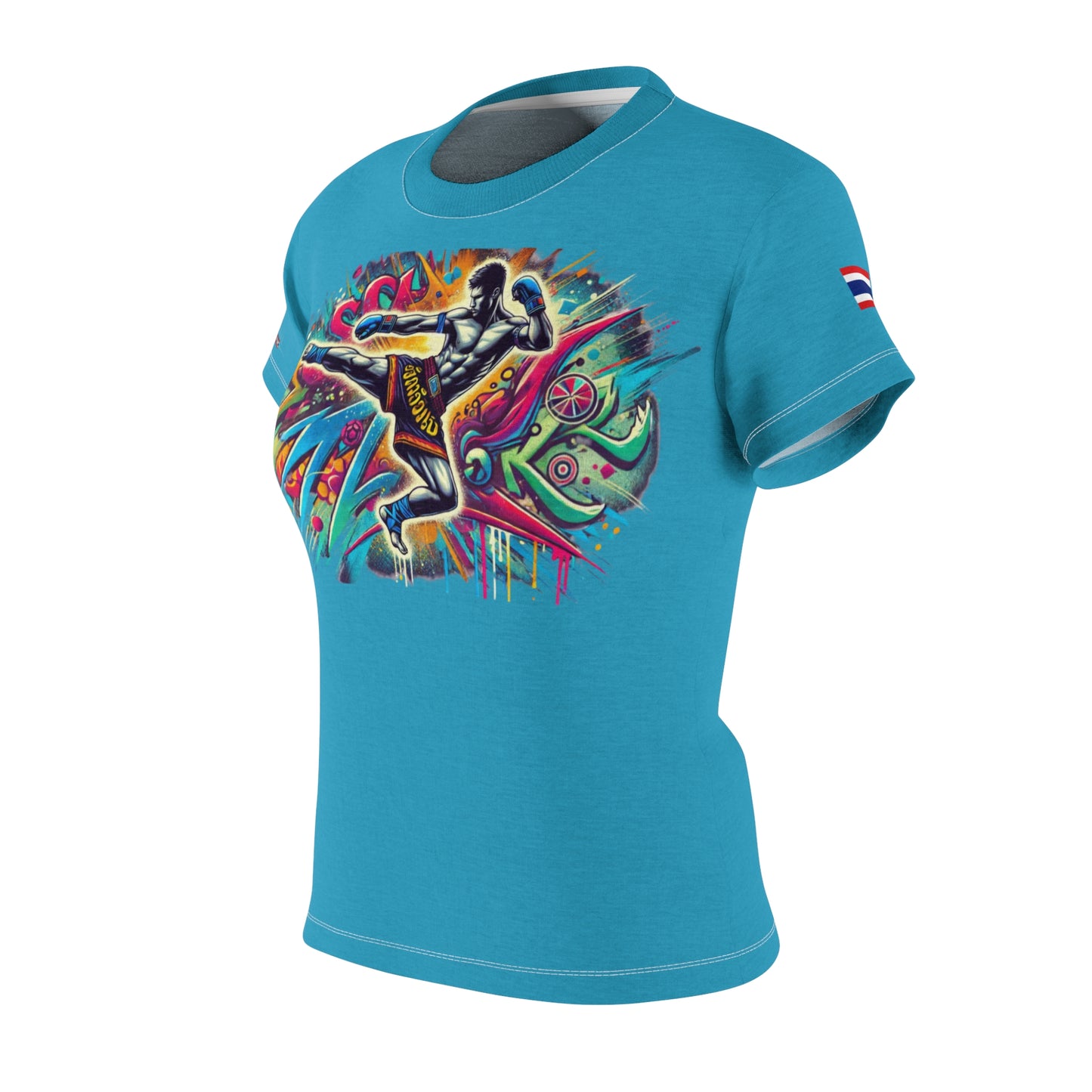 Vibrant Fury - Premium Women's Tee (Turquoise)