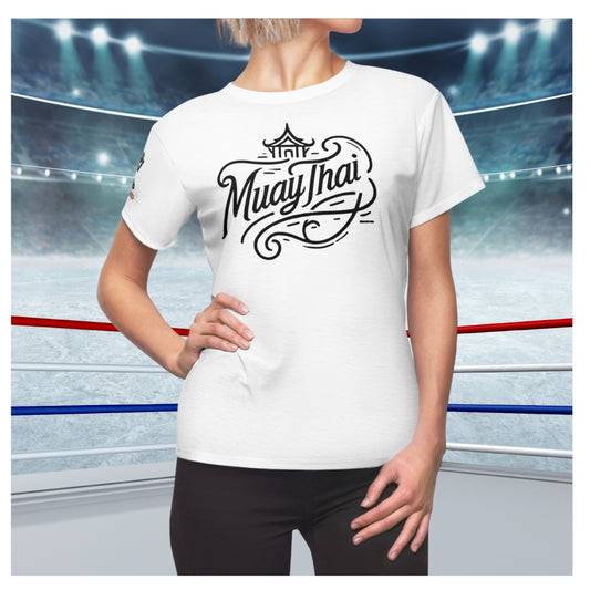 Muay Thai Signature - Premium Women's Tee (White)