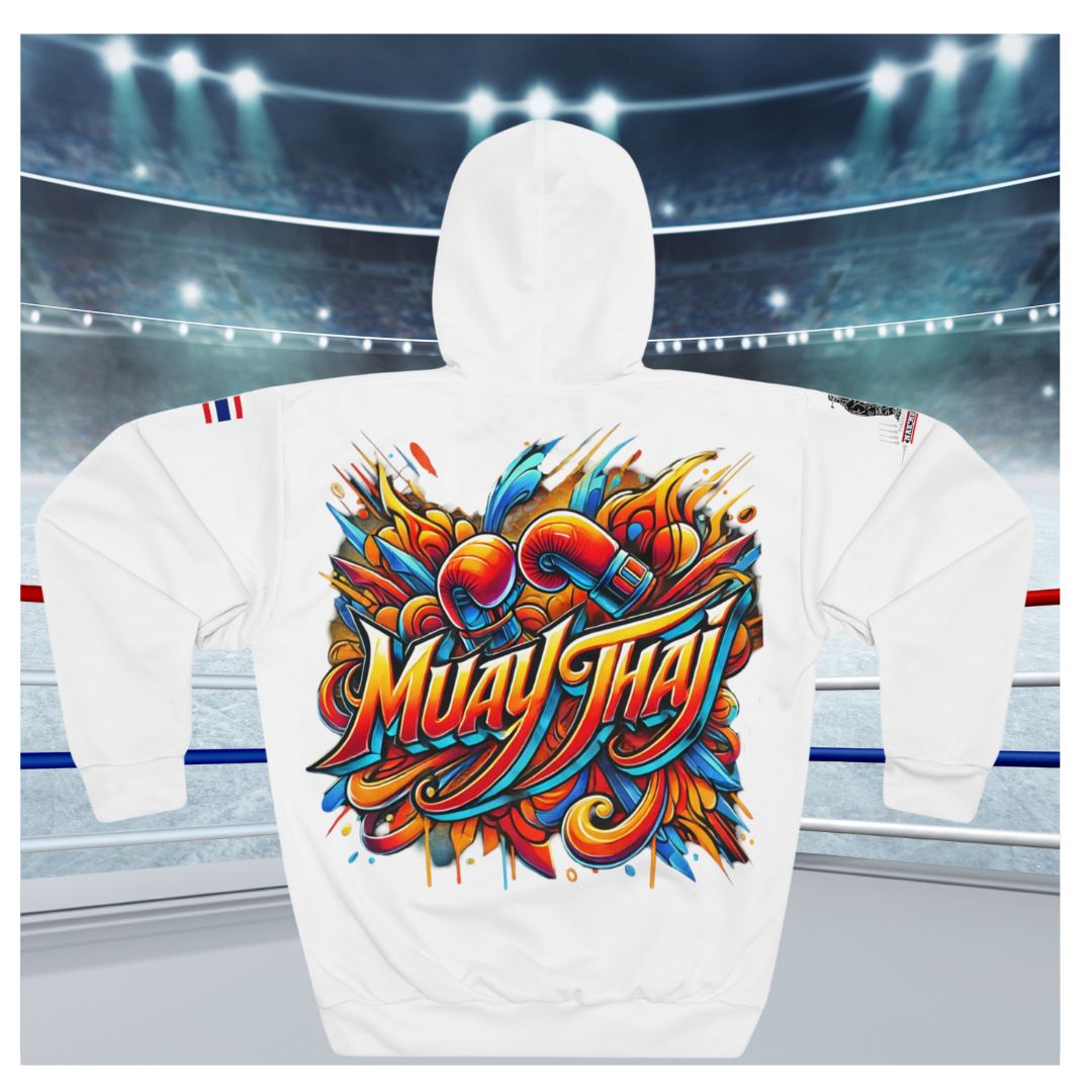 Muay Thai Fury - Premium Hoodie (White)