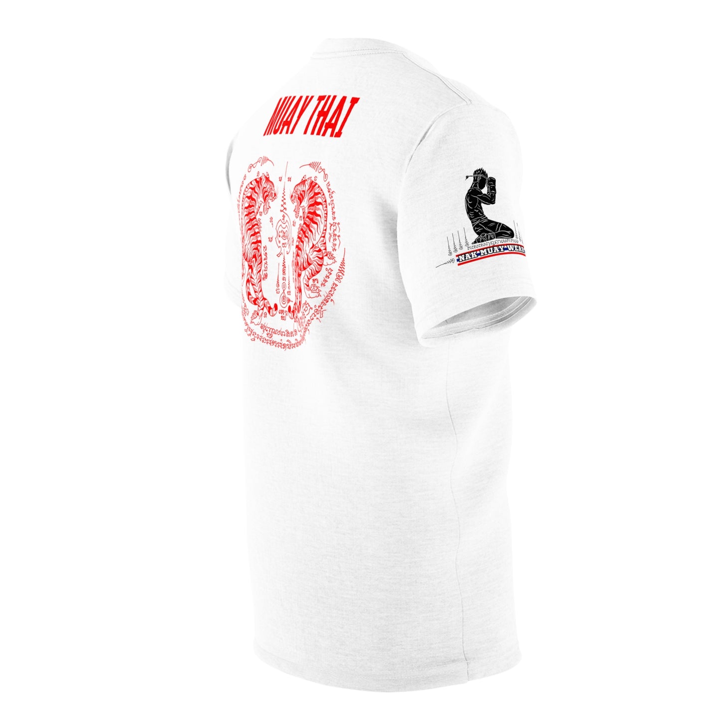 Twin Tigers Sak Yant - Premium Tee (White/Red)