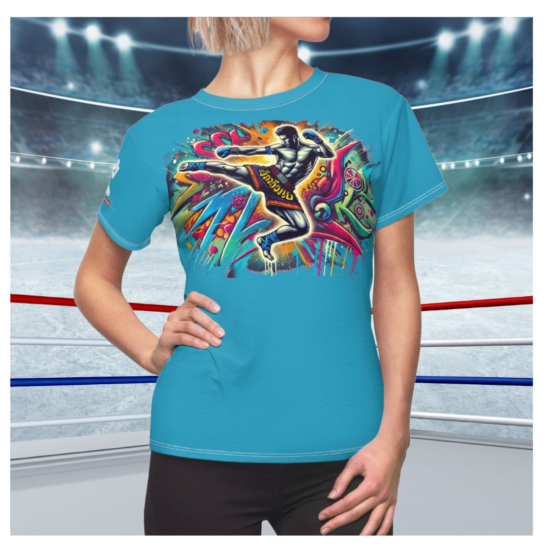 Vibrant Fury - Premium Women's Tee (Turquoise)