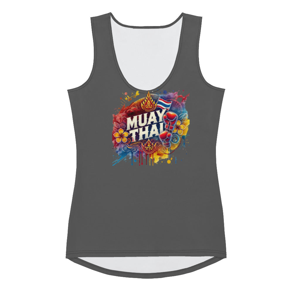 Essence of Muay Thai - Premium Women's Tank (Gray)