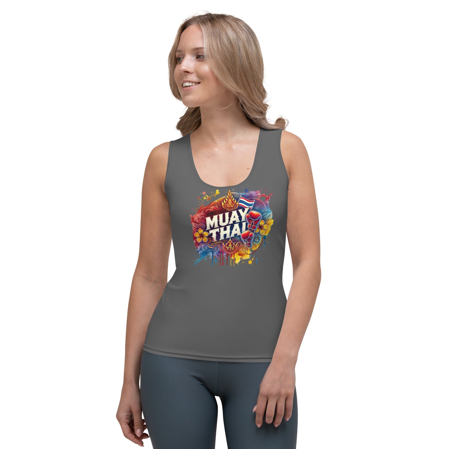 Essence of Muay Thai - Premium Women's Tank (Gray)